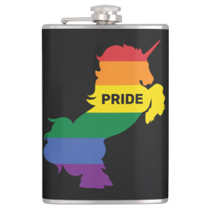 Petaca Nombre personalizado Gay Unicorn