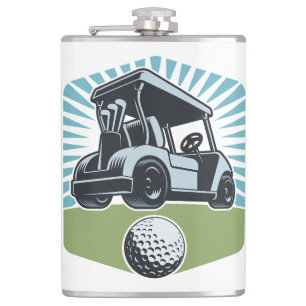 Petaca Nombre personalizado Golf es vida
