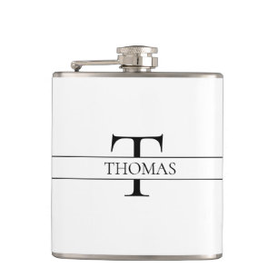 Petaca Nombre personalizado monogramado elegante