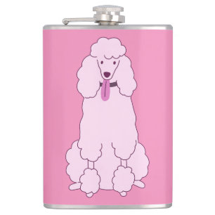 Petaca Nombre personalizado Pink Poodle