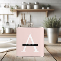 Nombre personalizado rosa pastel minimalista