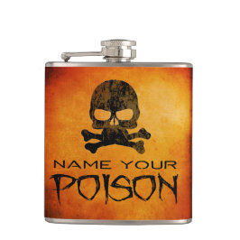 Petaca Nombre su matraz de veneno
