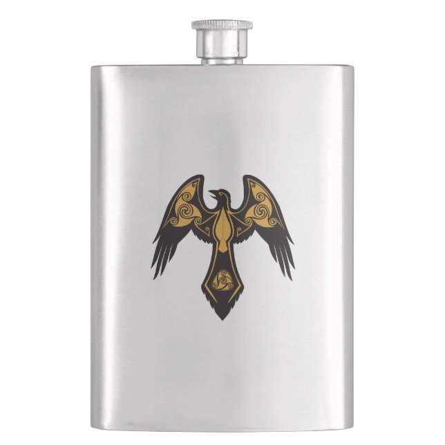 Petaca Norse Raven Flask (Anverso)