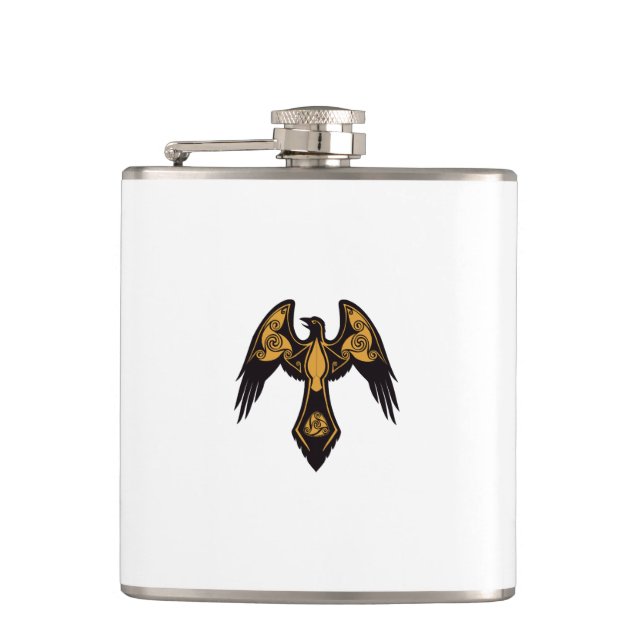 Petaca Norse Raven Flask (Anverso)