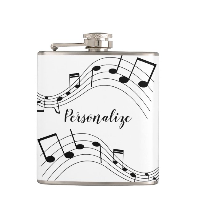 Petaca Notas de música de estilo Regalo de moda Guay Pers (Anverso)