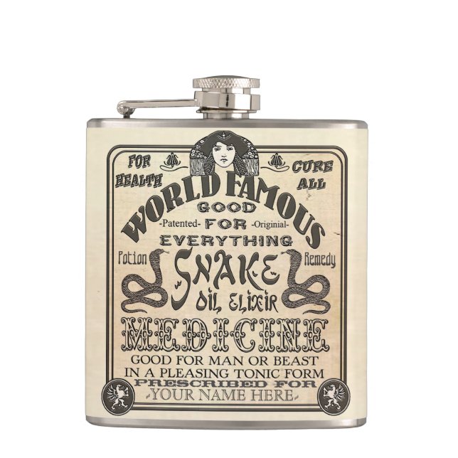 Petaca Novedad de encargo divertida del regalo del (Anverso)