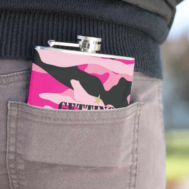 Petaca Novia de Camuflaje Militar GI Jane Por Casarse (In Situ)