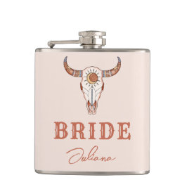 Petaca Novia del último rodeo de vaquera del desierto