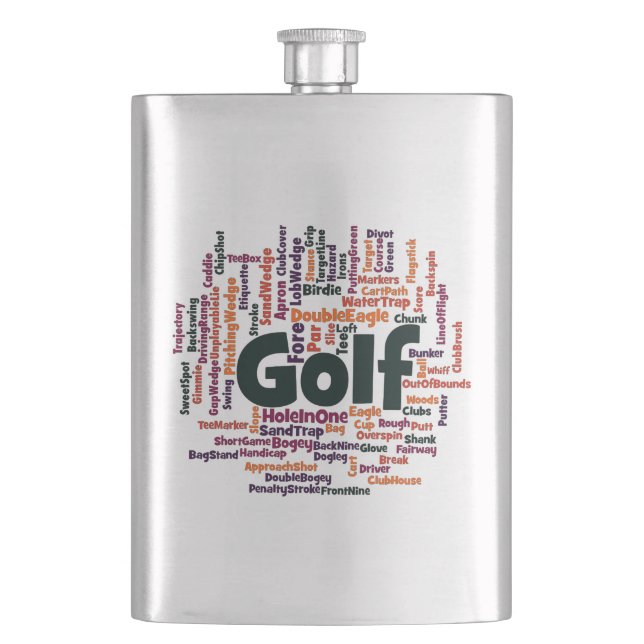 Petaca Nube de Word Golf (Anverso)