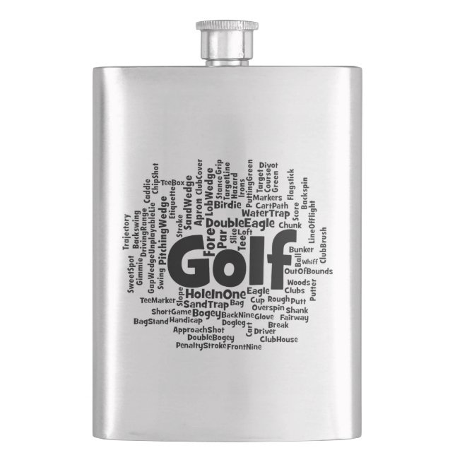Petaca Nube de Word Golf (Anverso)