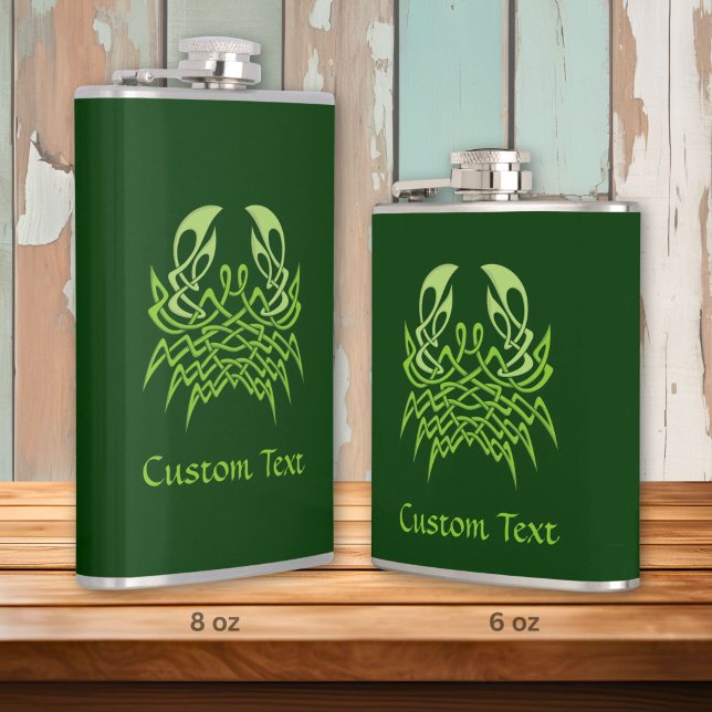 Petaca Nudo Celta Cangrejo Verde (Subido por el creador)