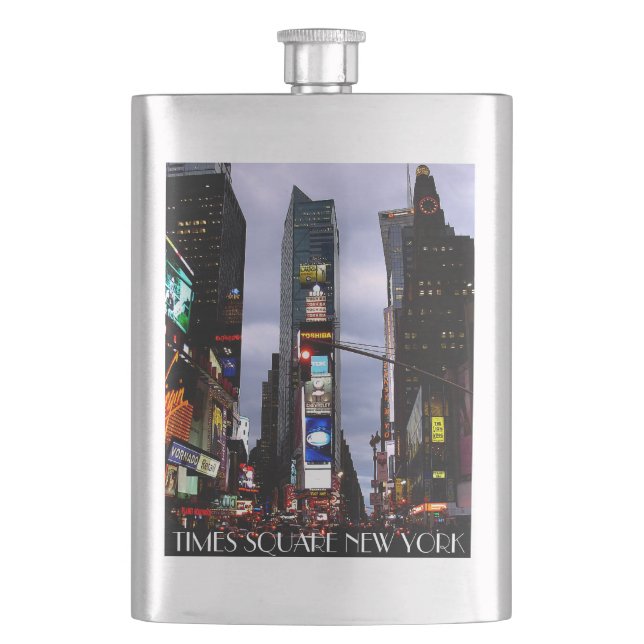 Petaca Nueva York matraces flask NYC Times Square Souveni (Anverso)