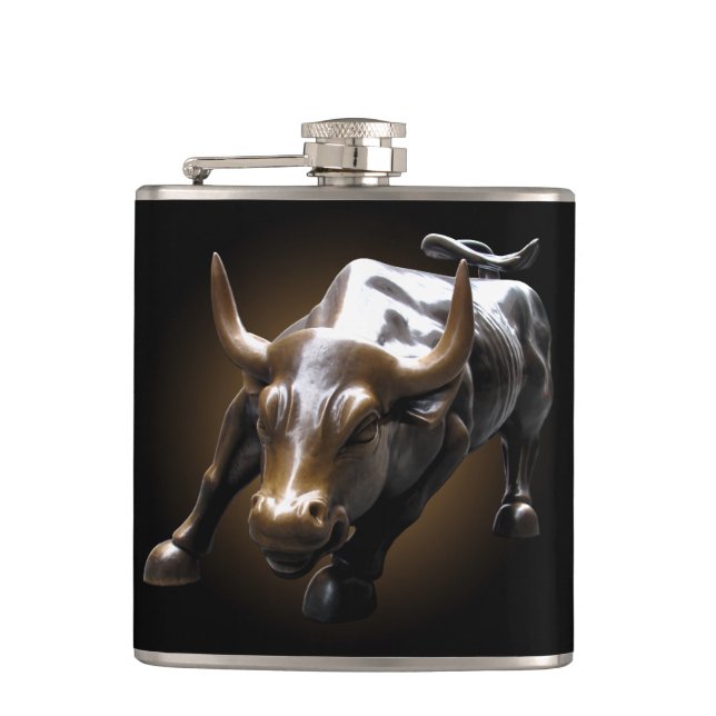 Petaca Nueva York matricula NYC Souvenir Bull Stask Flask (Anverso)