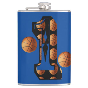 Petaca Número de baloncesto número uno,
