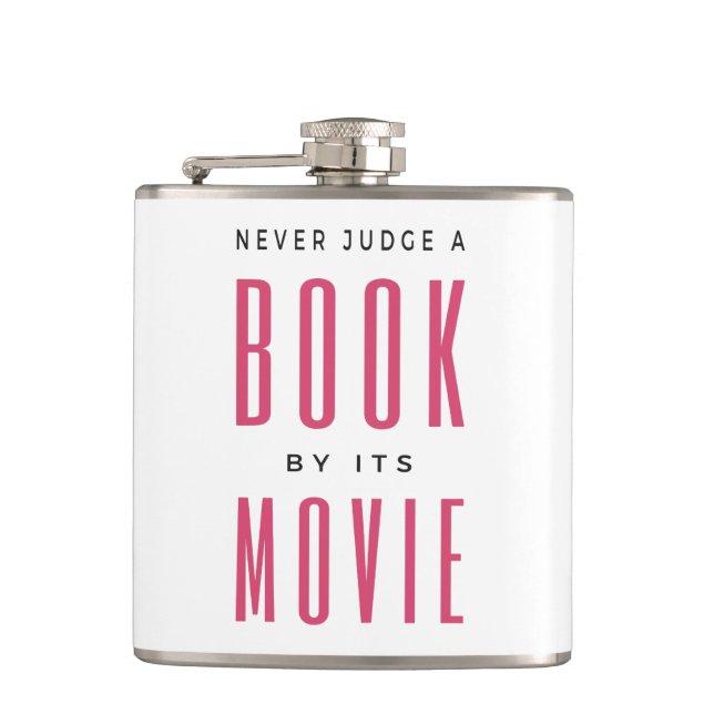 Petaca Nunca juzgues un libro por su película (Anverso)