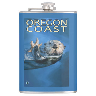 Petaca Nutria de mar de la costa de Oregon