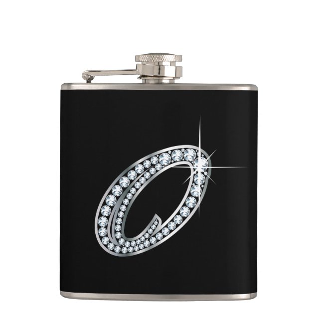 Petaca O Script "Diamond Bling" Flask (Anverso)