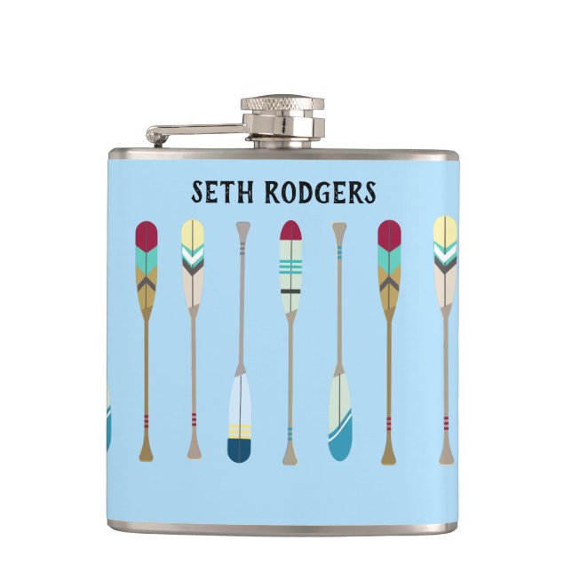 Petaca Oars de estilo vintage (Anverso)