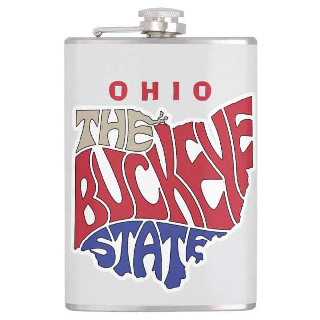 Petaca Ohio Nickname Word Art (Anverso)