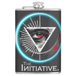 Petaca Ojo de la Iniciativa Vinyl Envoltura Flask