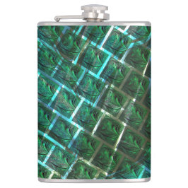 Petaca "Ojos enmarcados de color verde", arañazos y ralla