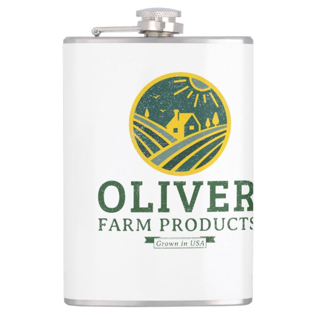 Petaca Oliver Farming (Anverso)