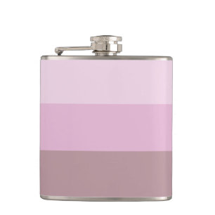 Petaca Ombre rayado rosado púrpura