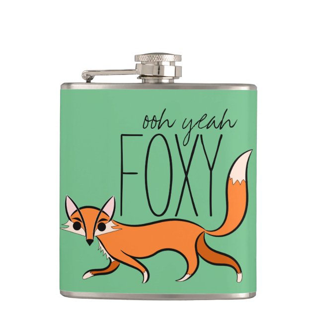 Petaca Ooh Yeah Foxy Cute Fox Slogan (Anverso)