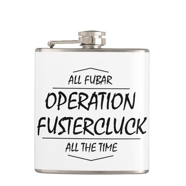 Petaca Operación Fustercluck (Anverso)