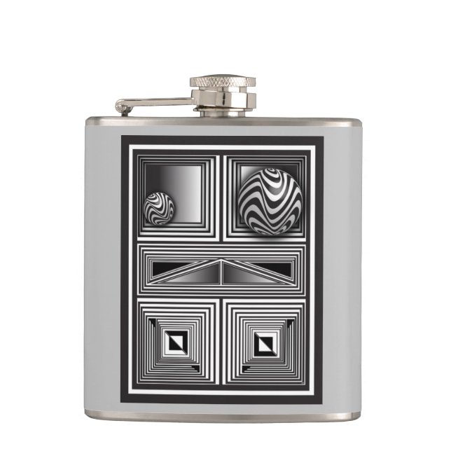 Petaca Óptica a través de formas (Anverso)