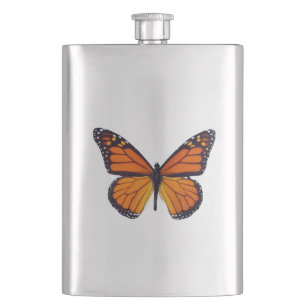 Petaca Orange Butterfly Flask