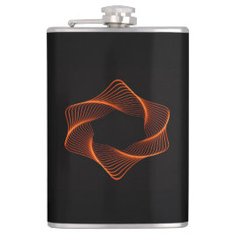 Petaca Orange Wire Frame Torus Object