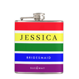 Petaca Orgullo Boda Bridesmaid Hip Flask | Personalizado