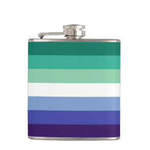 Petaca Orgullo gay, impresión a rayas, ORGULLO LGBTQ