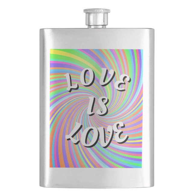 Petaca Orgullo Love Is Love (Anverso)