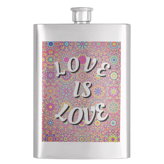Petaca Orgullo Love Is Love (Anverso)
