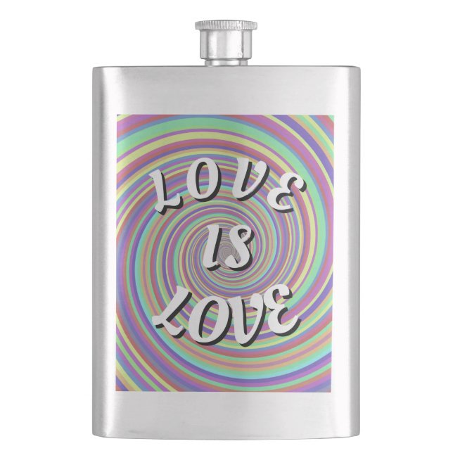 Petaca Orgullo Love Is Love (Anverso)