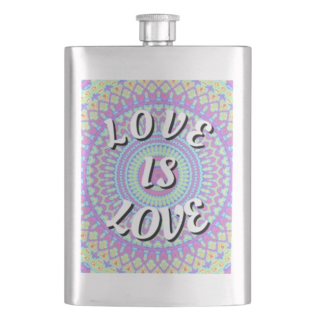 Petaca Orgullo Love Is Love  (Anverso)