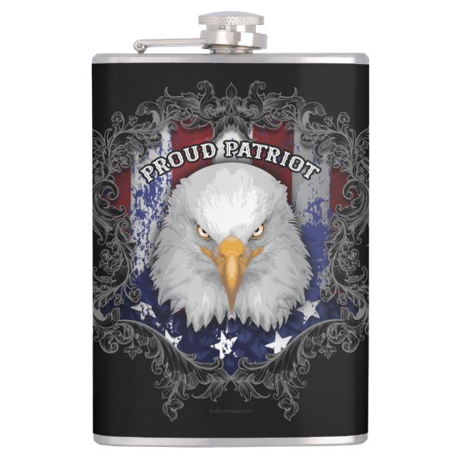 Petaca Orgulloso Patriota Americano (Anverso)