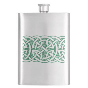 Petaca Ornamento de nudo celta ruso irlandés