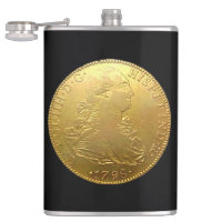 Oro español Tequila sobre la máscara negra