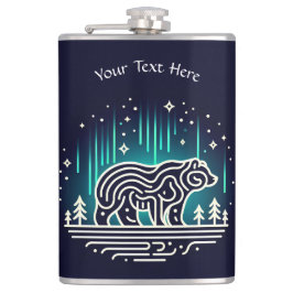 Petaca Oso Bajo Las Luces De Aurora