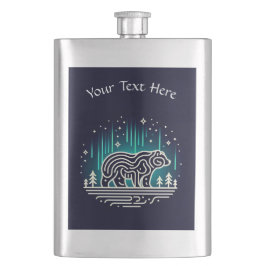 Petaca Oso Bajo Las Luces De Aurora