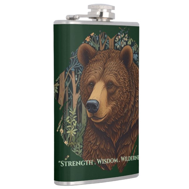 Petaca Oso castaño retro ruso (Derecha)