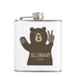 Petaca Oso de la paz de Bellingham Washington