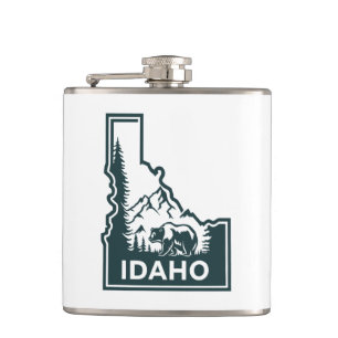 Petaca Oso del mapa de Idaho