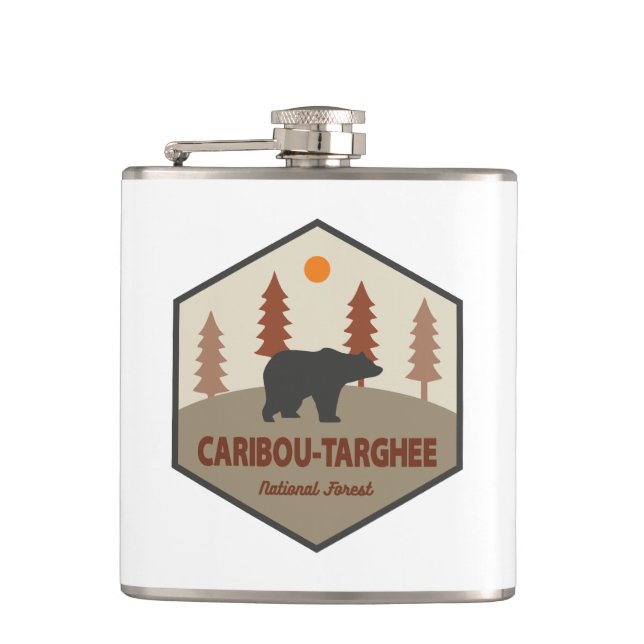 Petaca Oso Forestal Nacional Caribou-Targhee (Anverso)