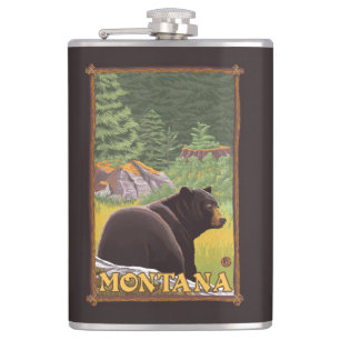 Petaca Oso negro en el bosque - Montana