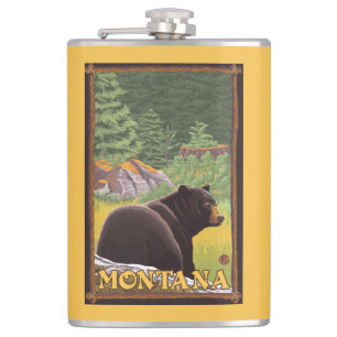 Petaca Oso negro en el bosque - Montana