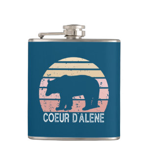 Petaca Oso Retro Coeur d'Alene Idaho